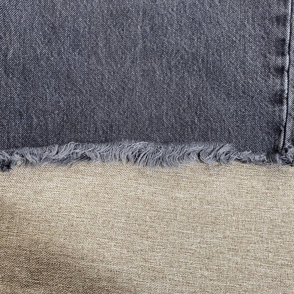 Urban Outfitters BDG Jack Wide Leg Jeans Men's 34 High Rise Gray Frayed Hem - Picture 14 of 14